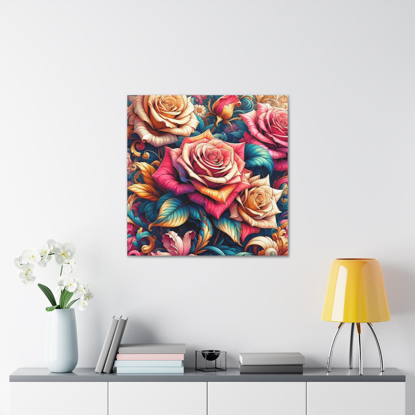 Roses Canvas Wall Art