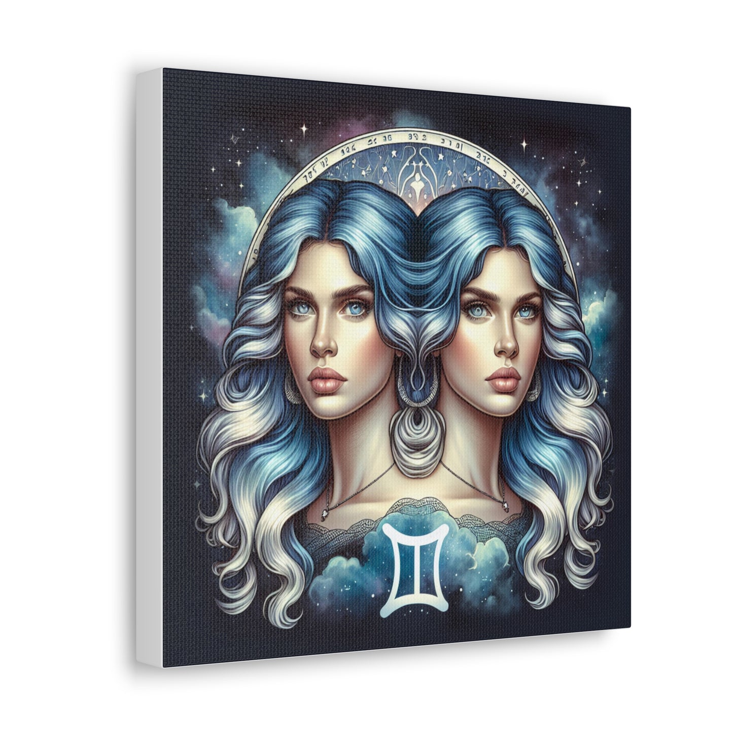 Gemini Woman Astrological Sign Canvas Wall Art