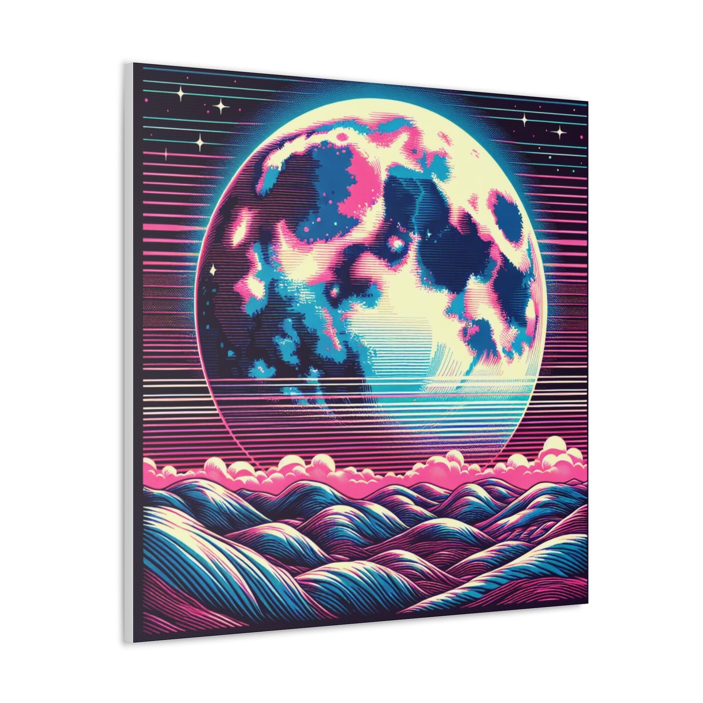 Full Moon Canvas Wall Art