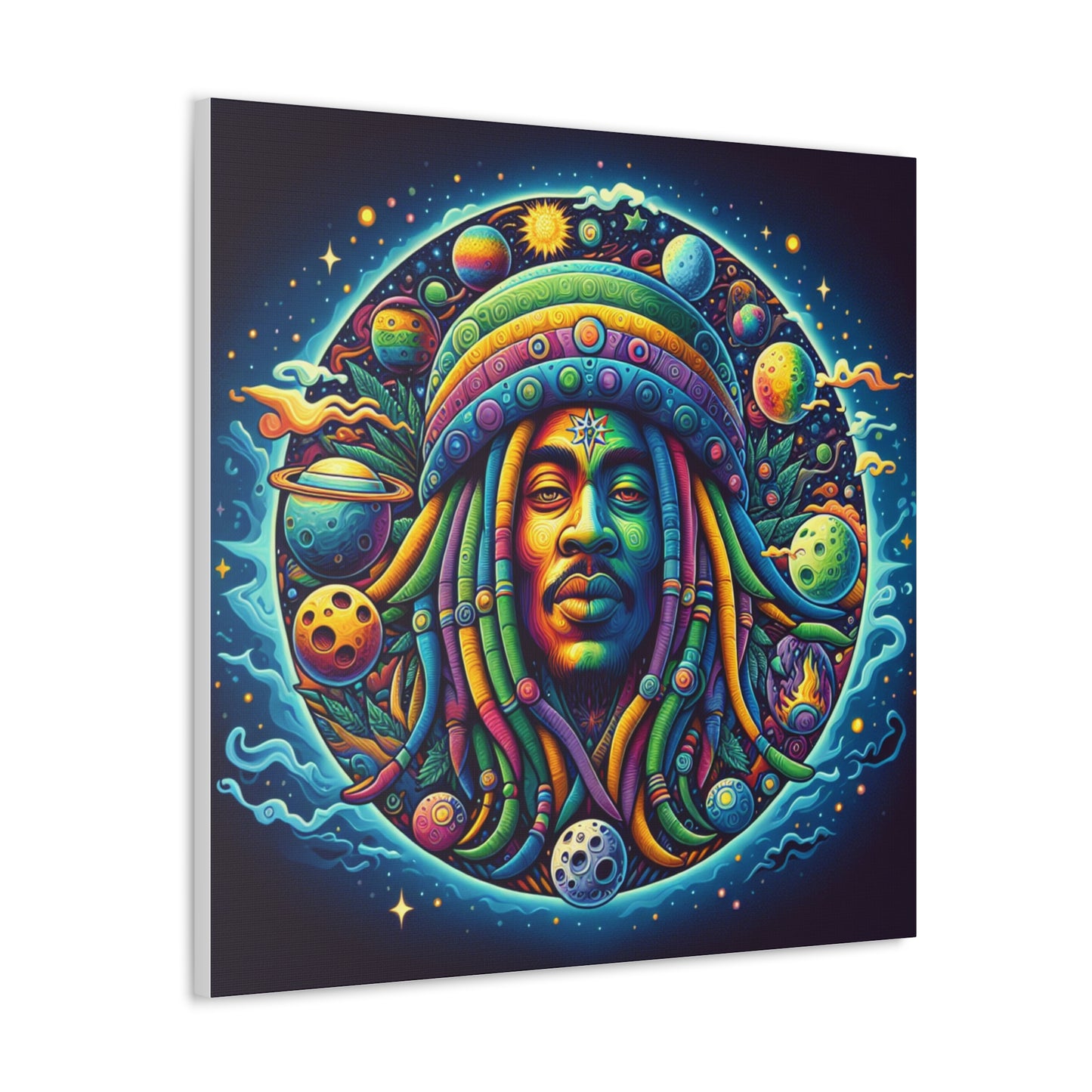 Jah Rastafari Canvas Wall Art