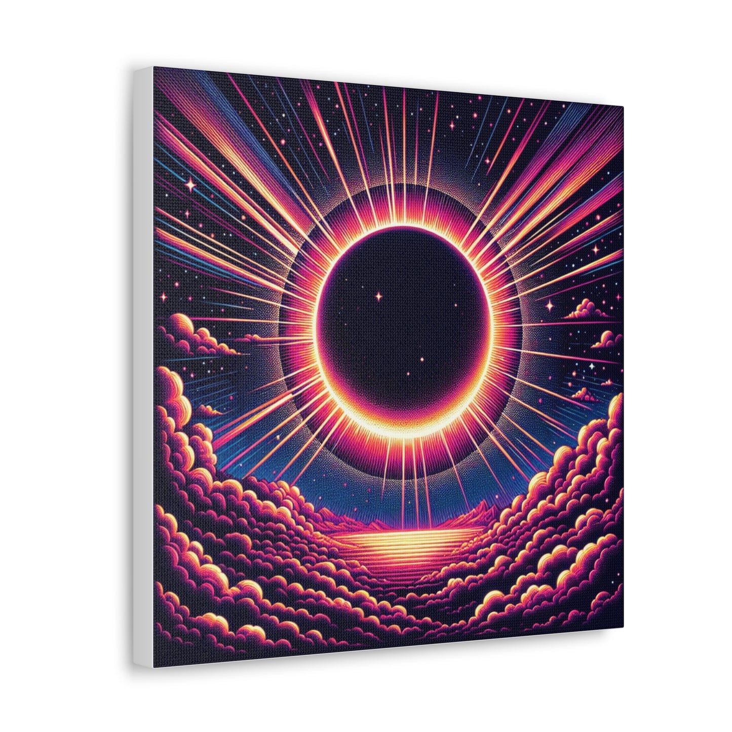 Solar Eclipse Canvas Wall Art