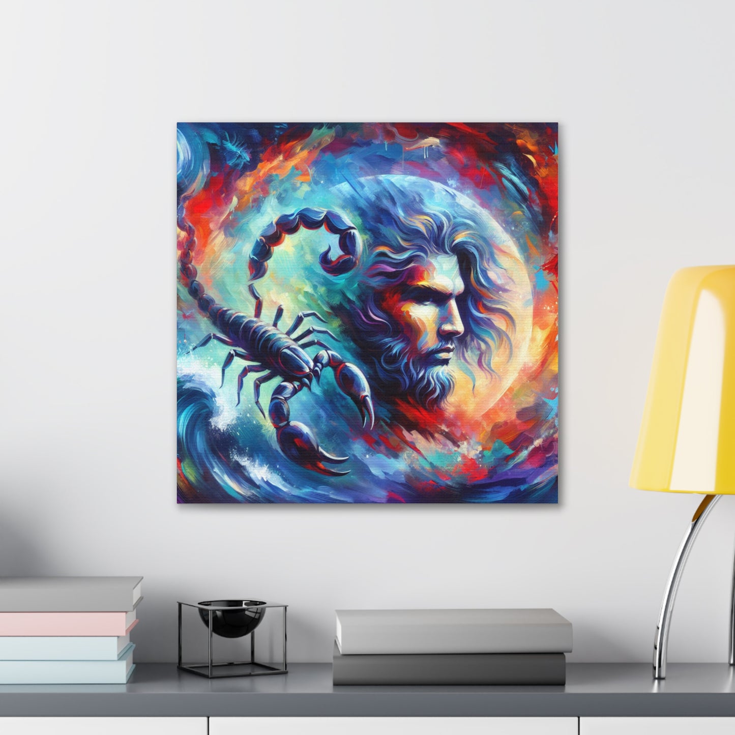 Scorpio Man Astrological Sign Canvas Wall Art