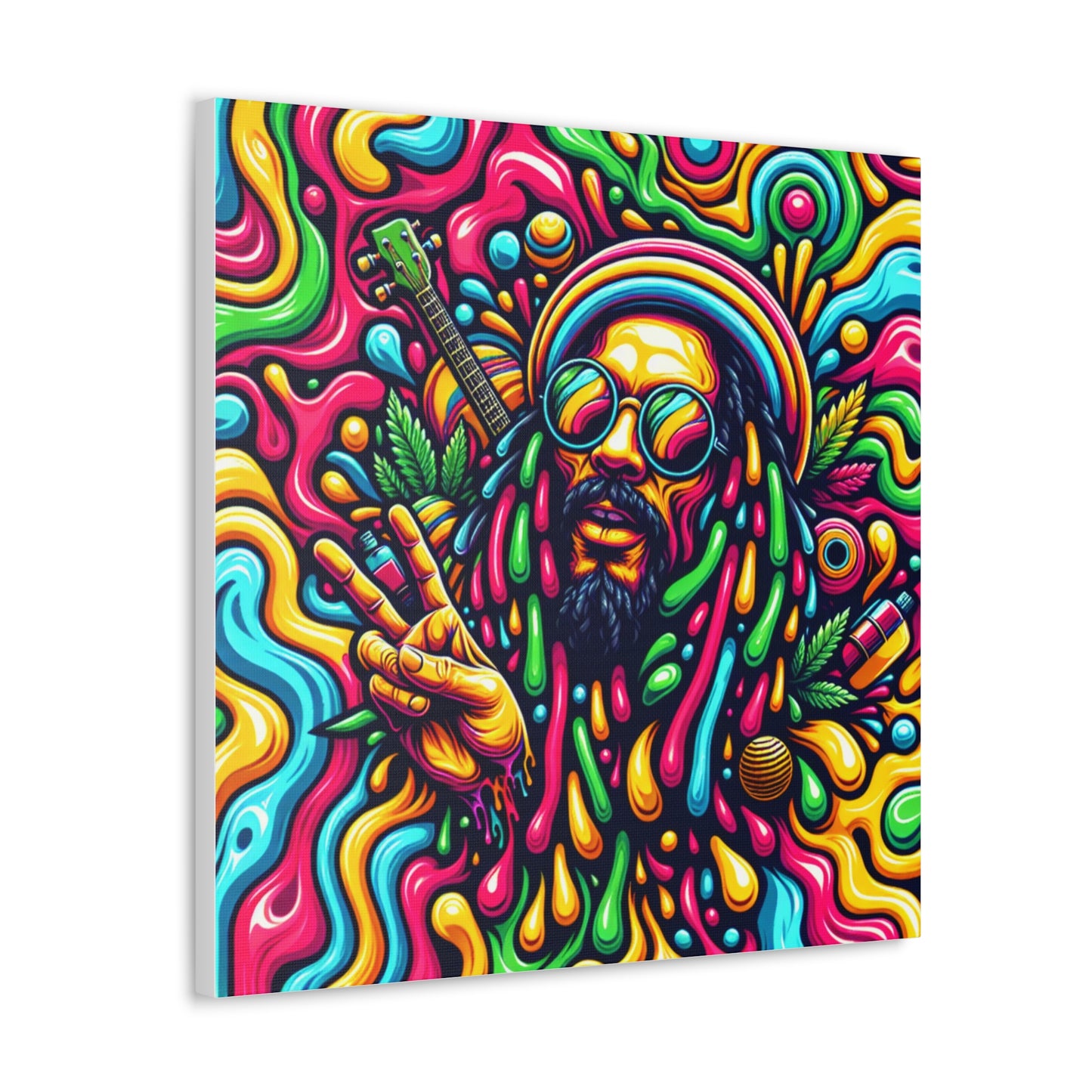 Jah Rastafari Canvas Wall Art