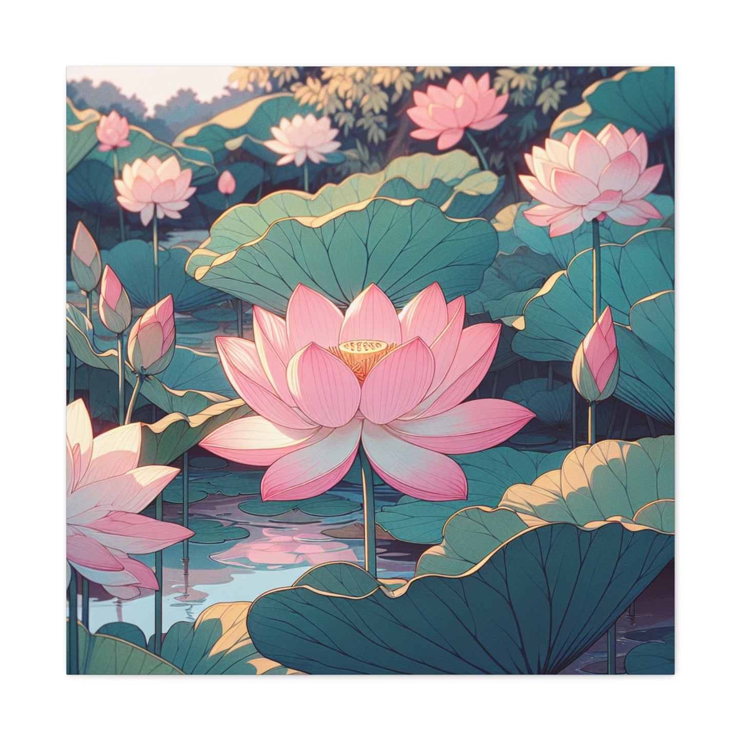 Lotus Canvas Wall Art