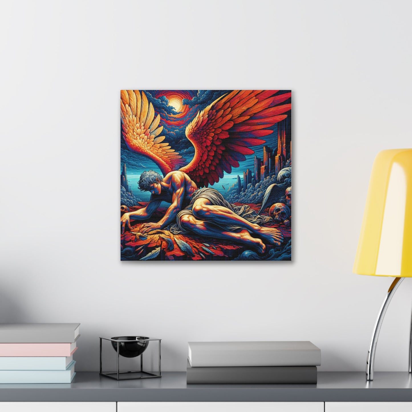 Fallen Angel Canvas Wall Art