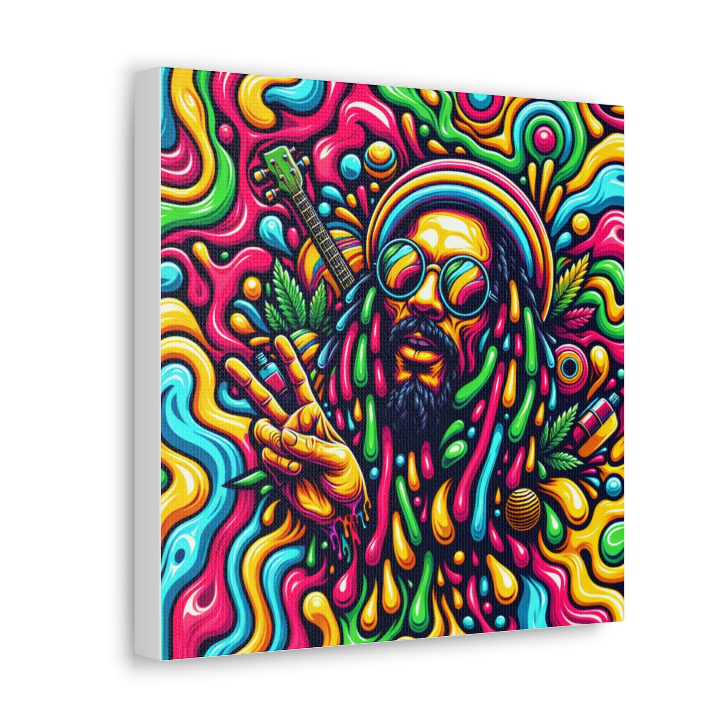 Jah Rastafari Canvas Wall Art