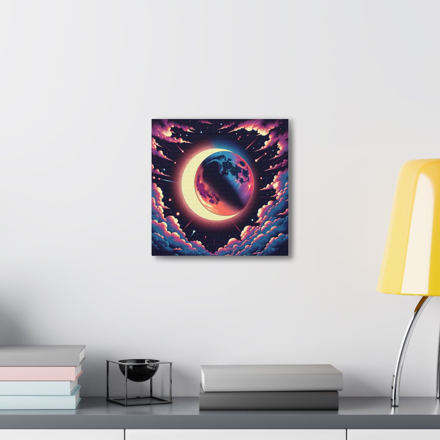 Lunar Eclipse Canvas Wall Art