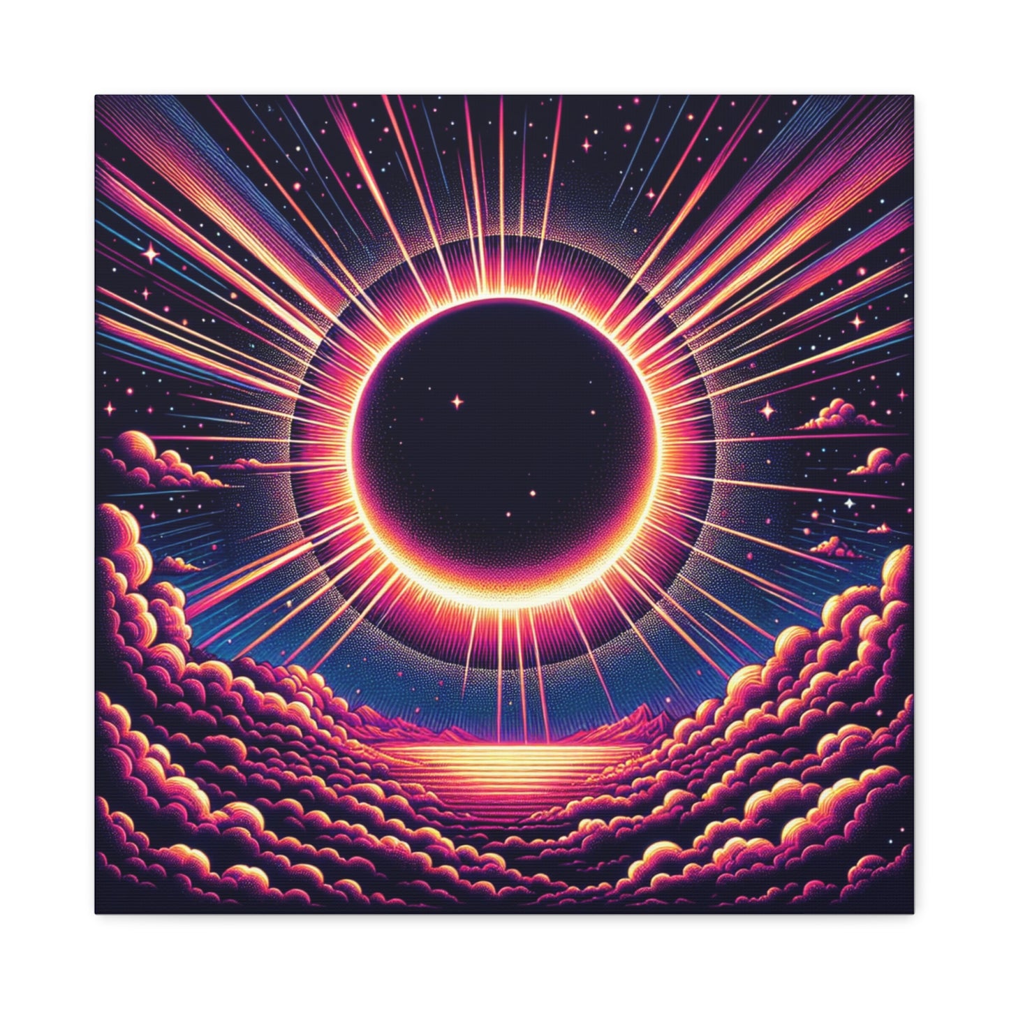 Solar Eclipse Canvas Wall Art