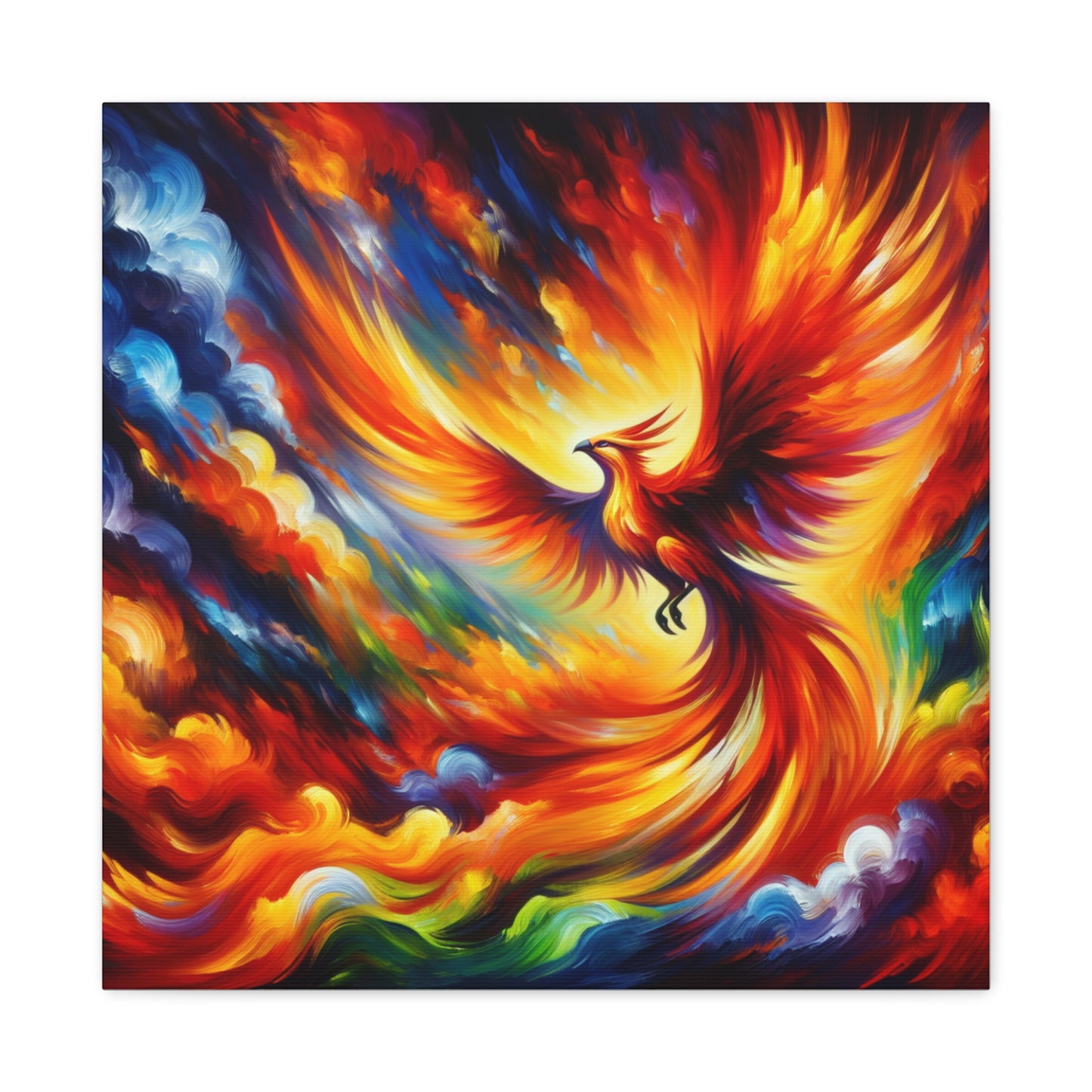 Phoenix Rising Canvas Wall Art