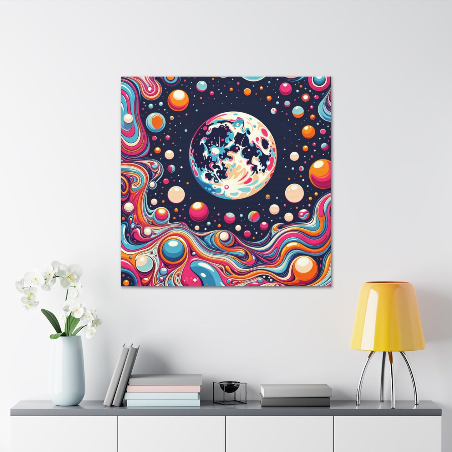 Full Moon Canvas Wall Art