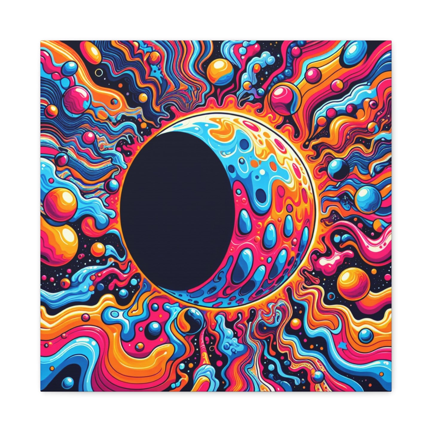 Lunar Eclipse Canvas Wall Art