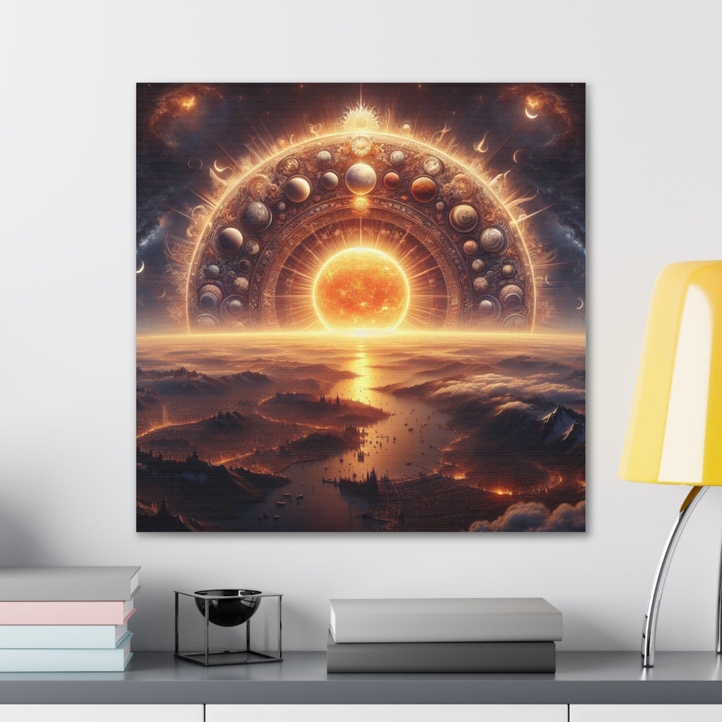 Sun Canvas Wall Art