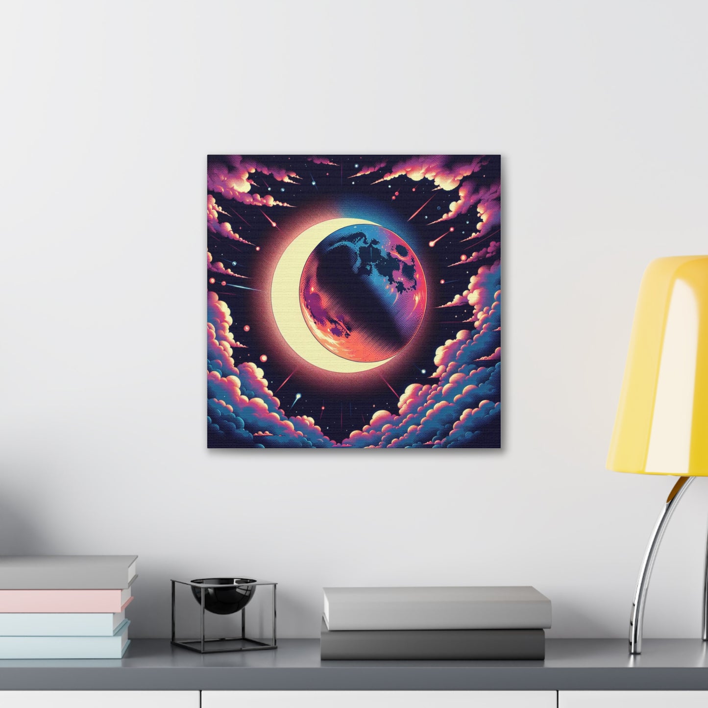 Lunar Eclipse Canvas Wall Art