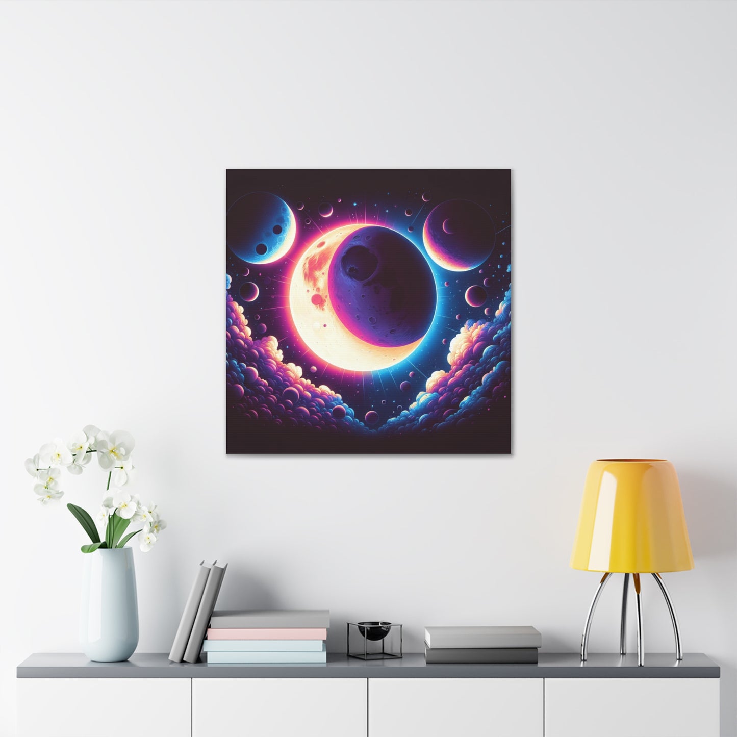 Lunar Eclipse Canvas Wall Art