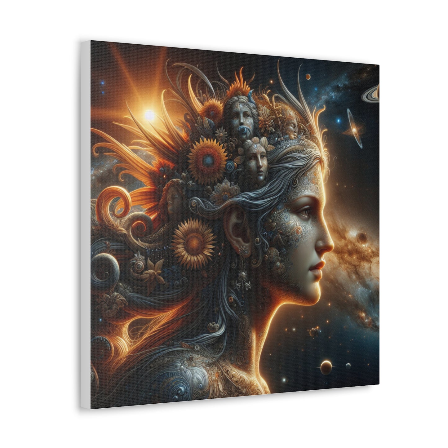 Gaia Mother Earth Canvas Wall Art