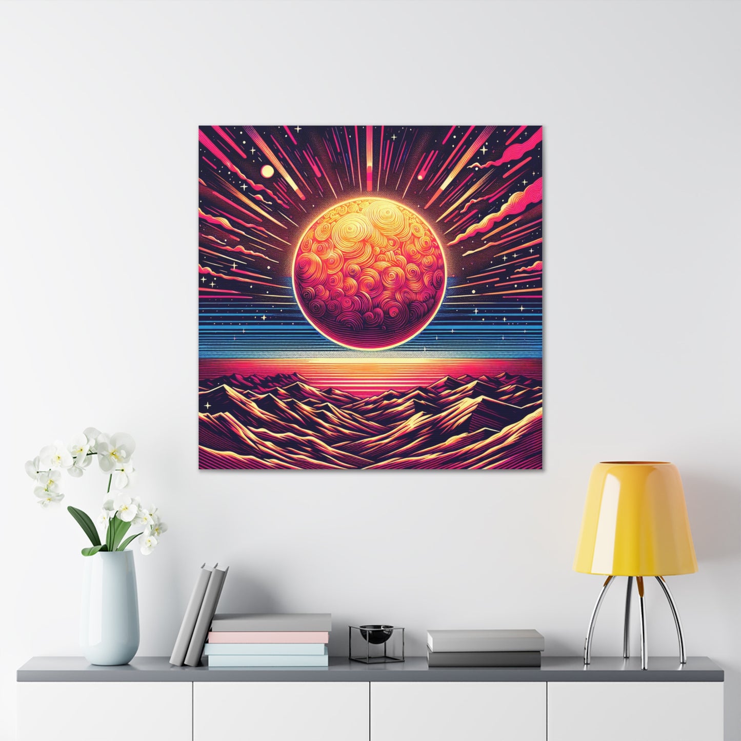 Sun Canvas Wall Art