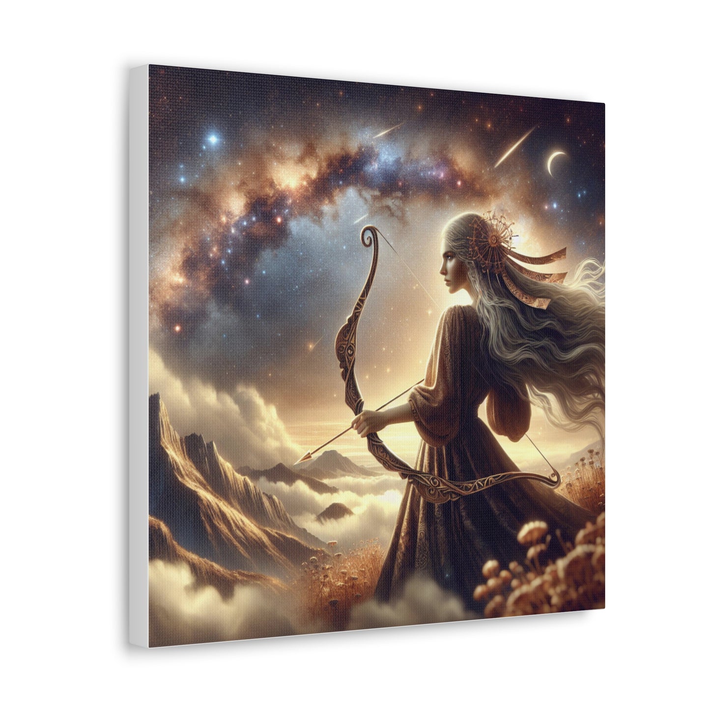 Sagittarius Woman Astrological Sign Canvas Wall Art