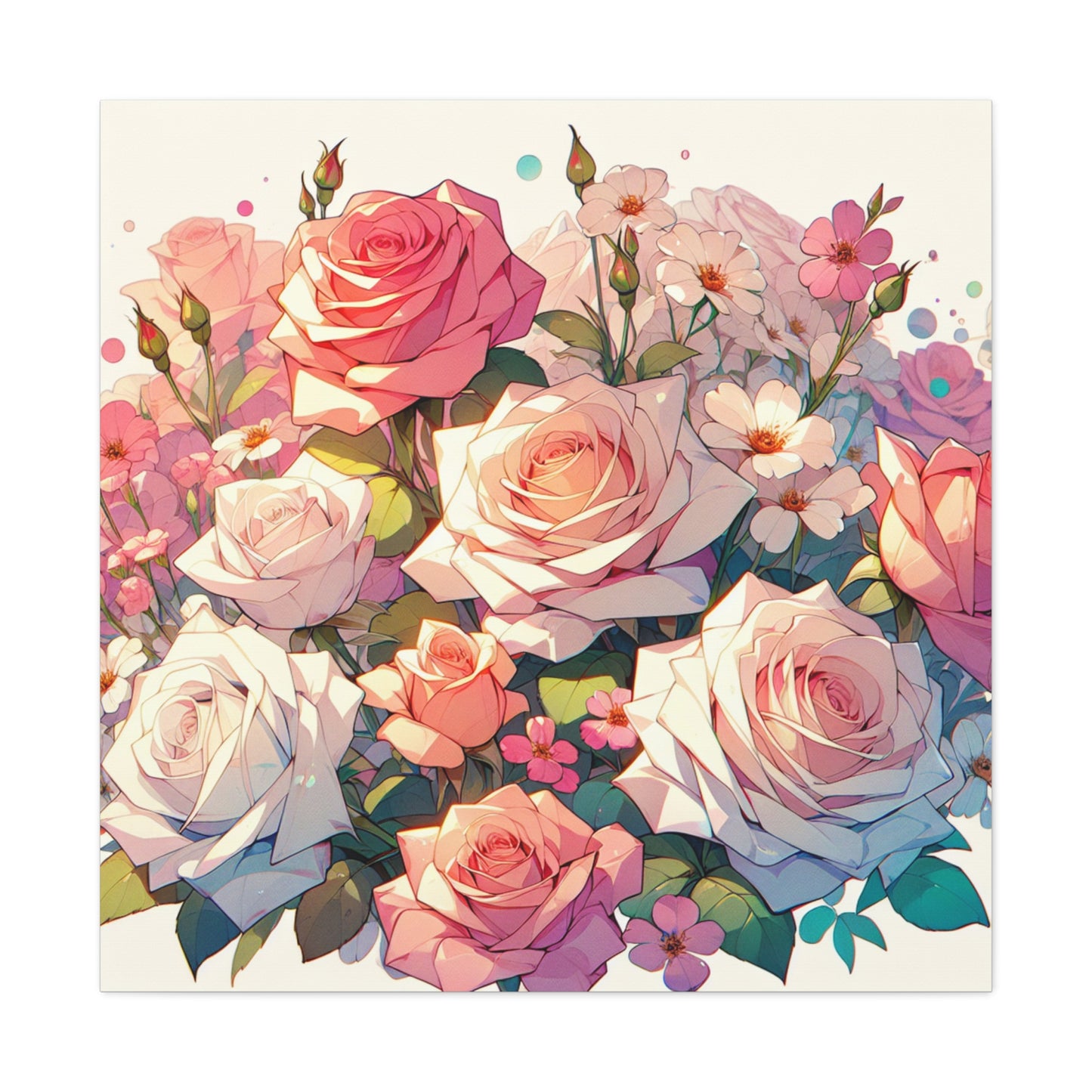 Roses Canvas Wall Art