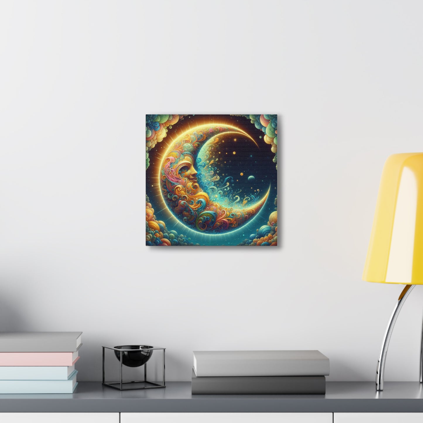 Half Moon Canvas Wall Art