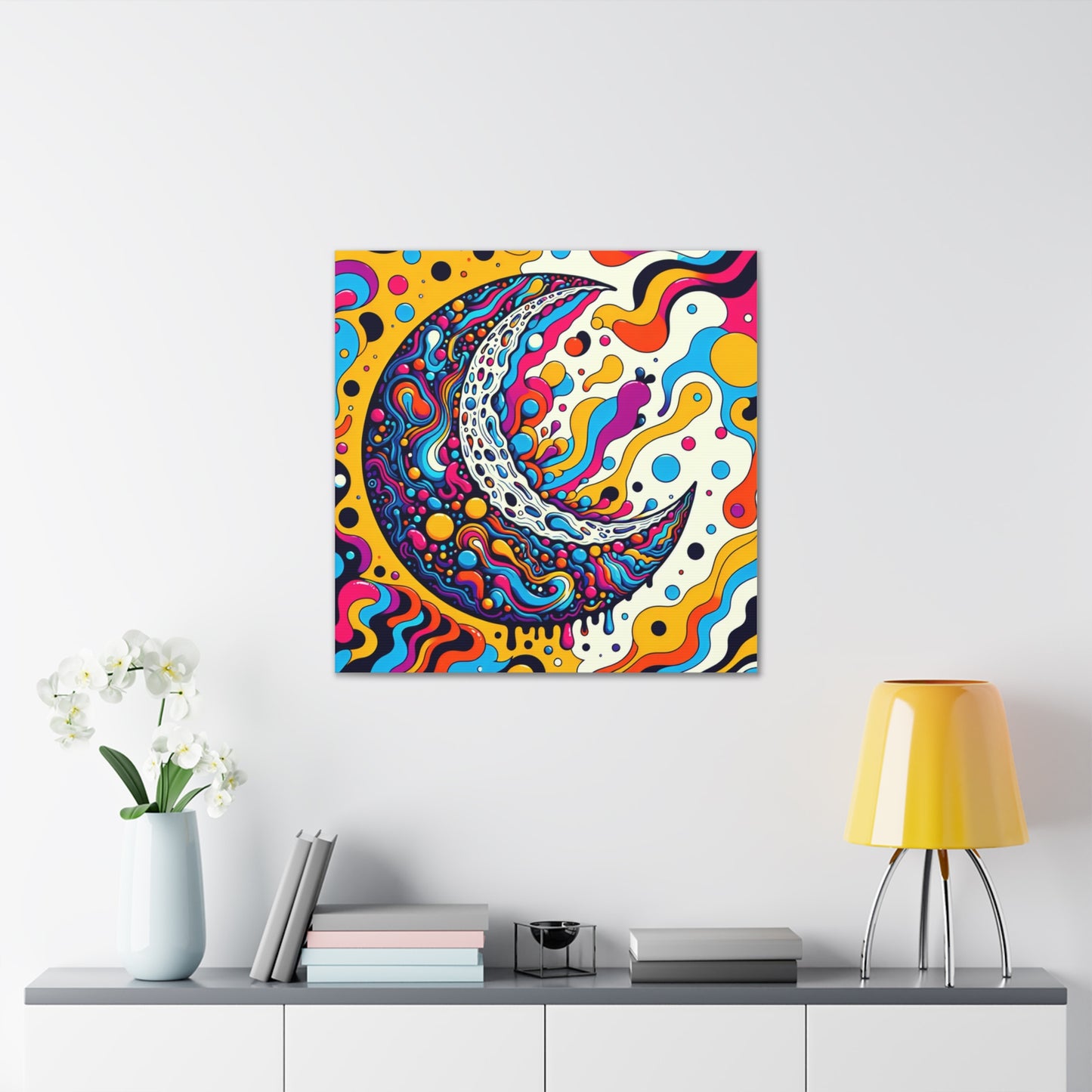 Half Moon Canvas Wall Art