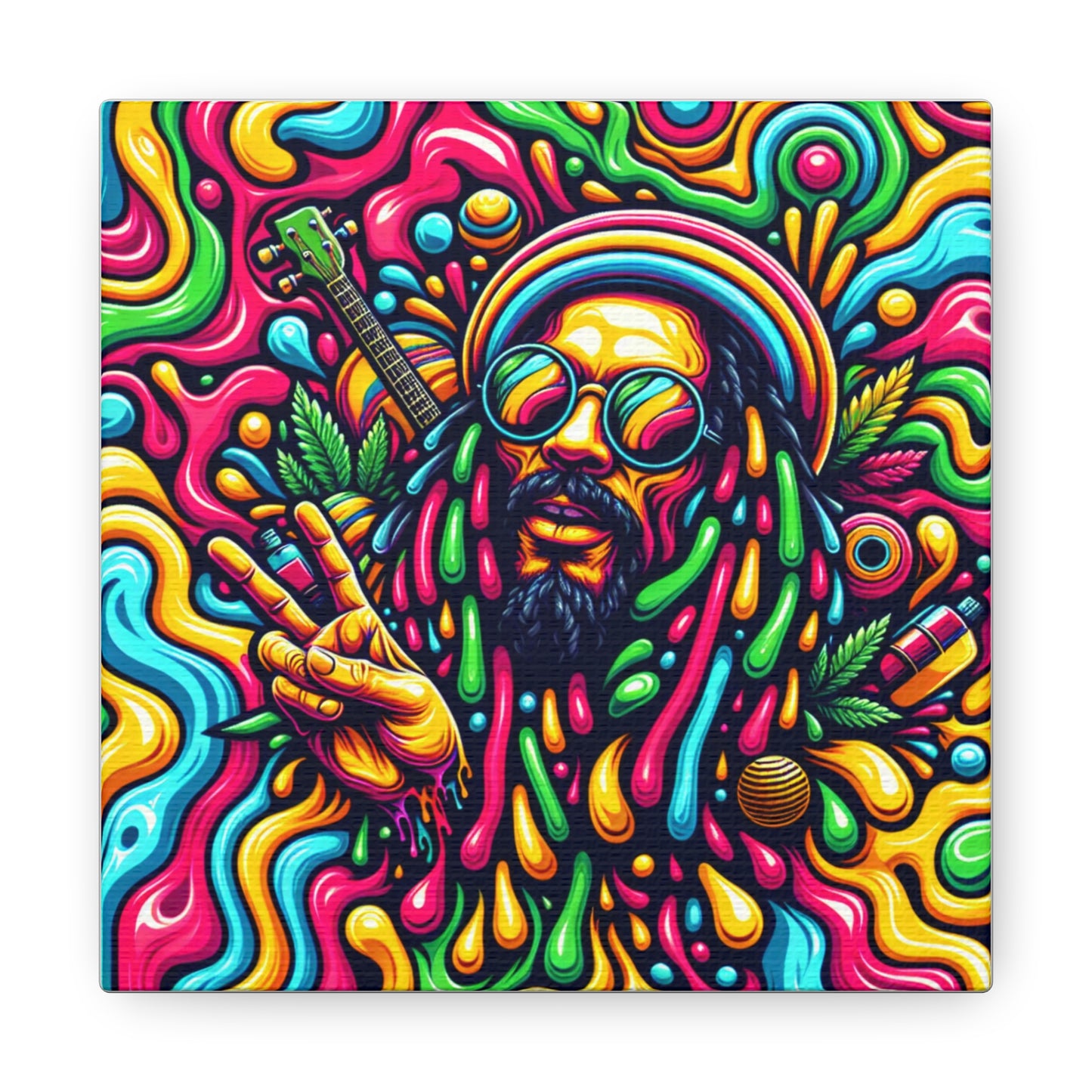 Jah Rastafari Canvas Wall Art