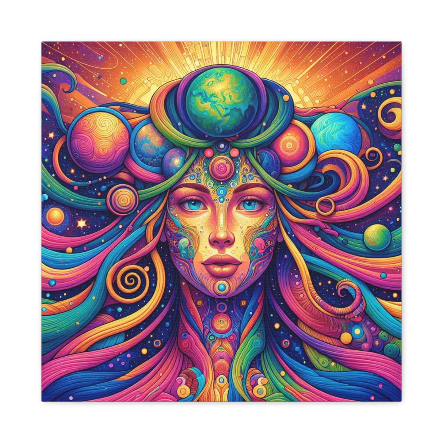 Gaia Mother Earth Canvas Wall Art