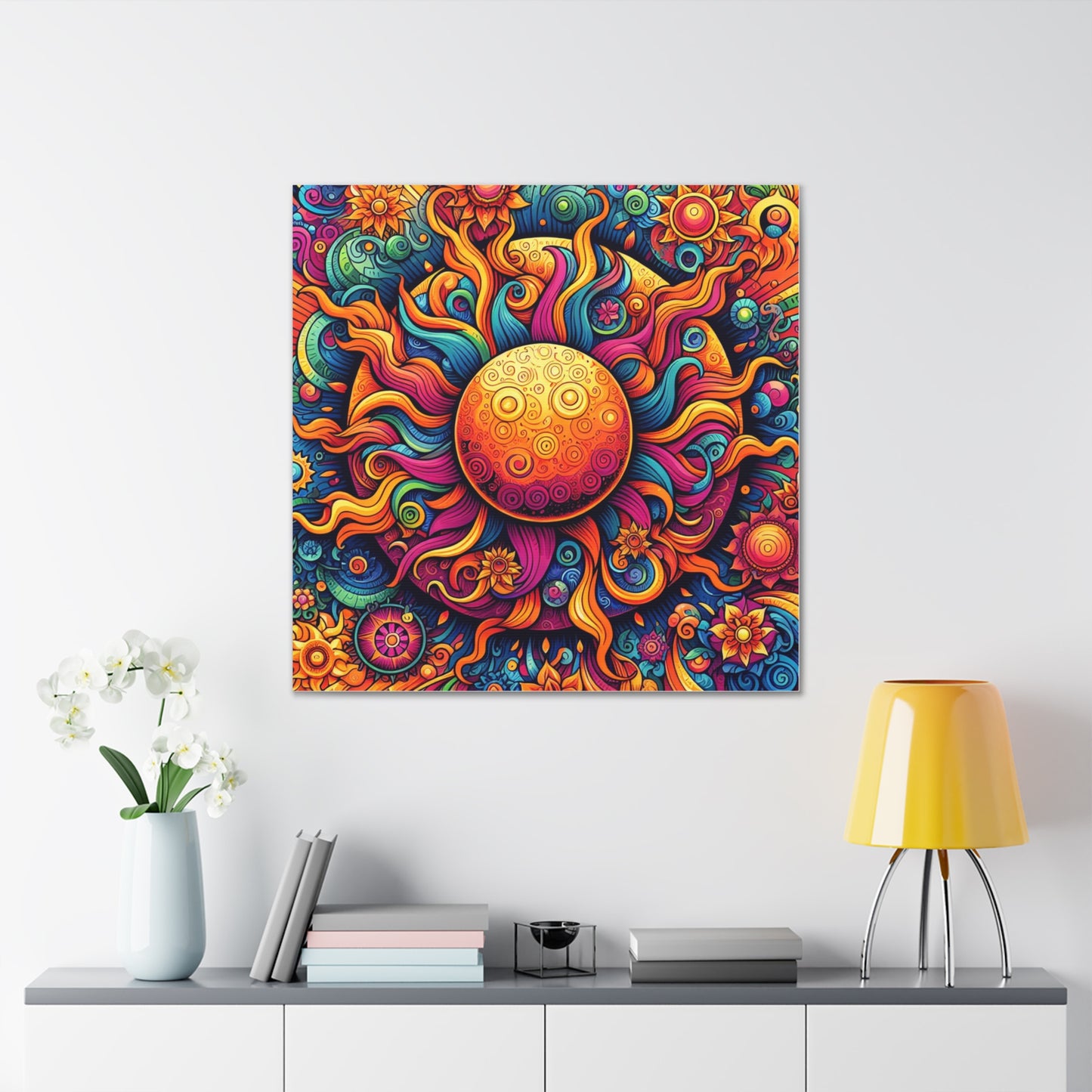 Sun Canvas Wall Art