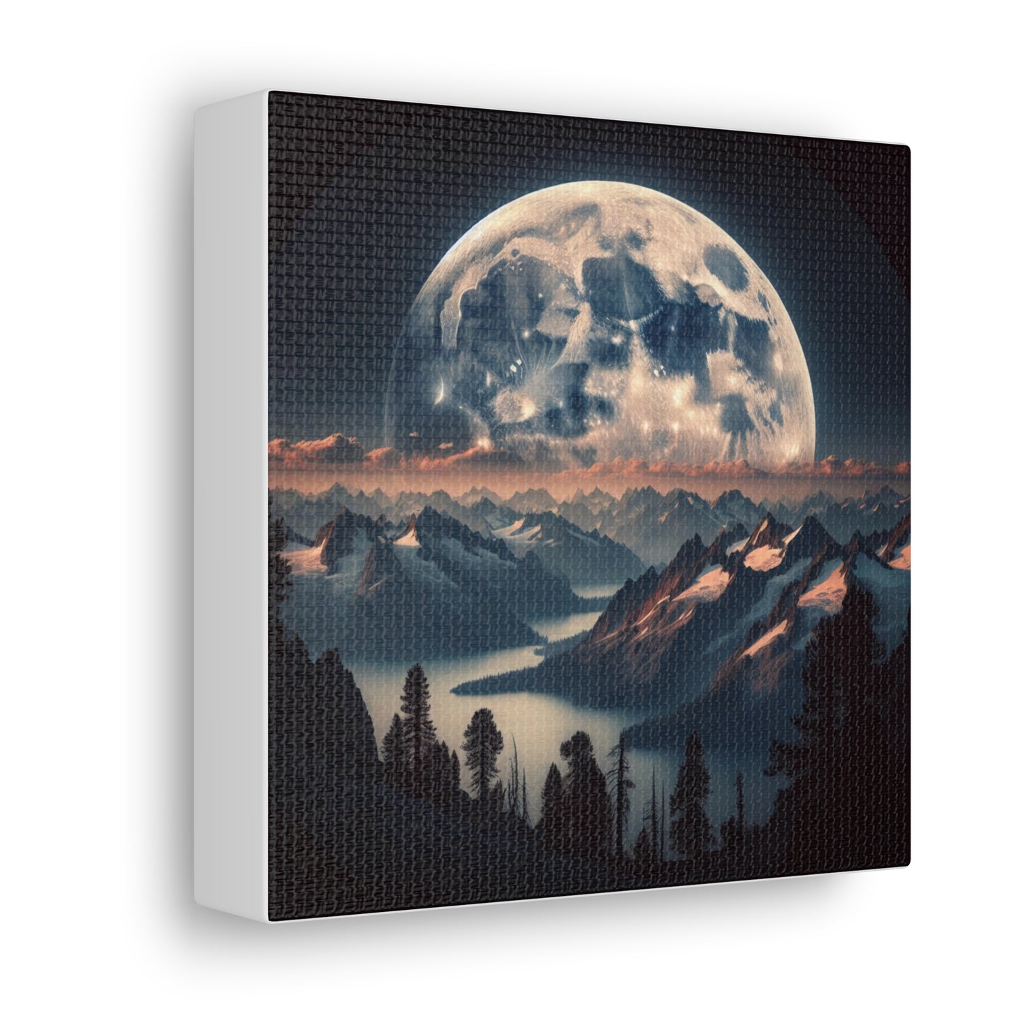 Full Moon Canvas Wall Art