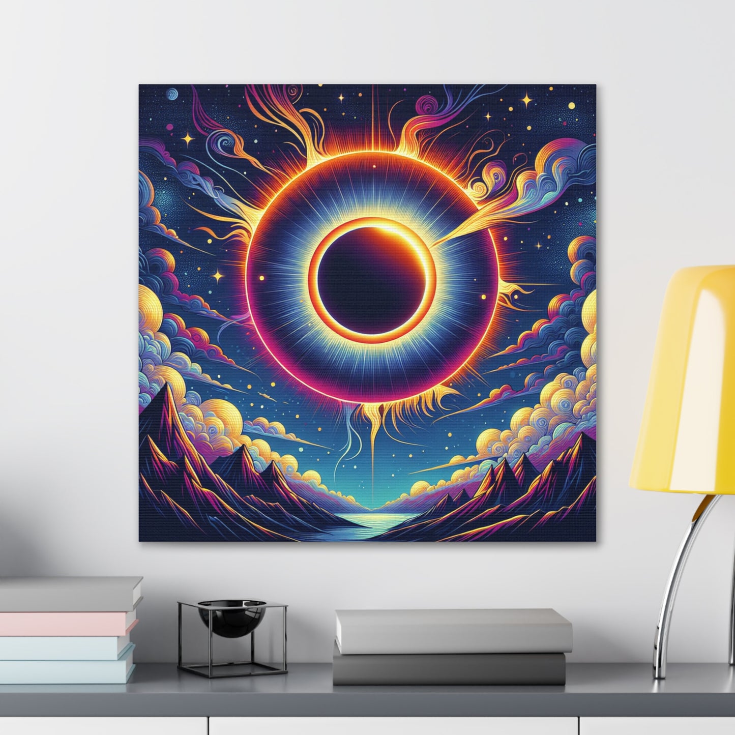 Solar Eclipse Canvas Wall Art