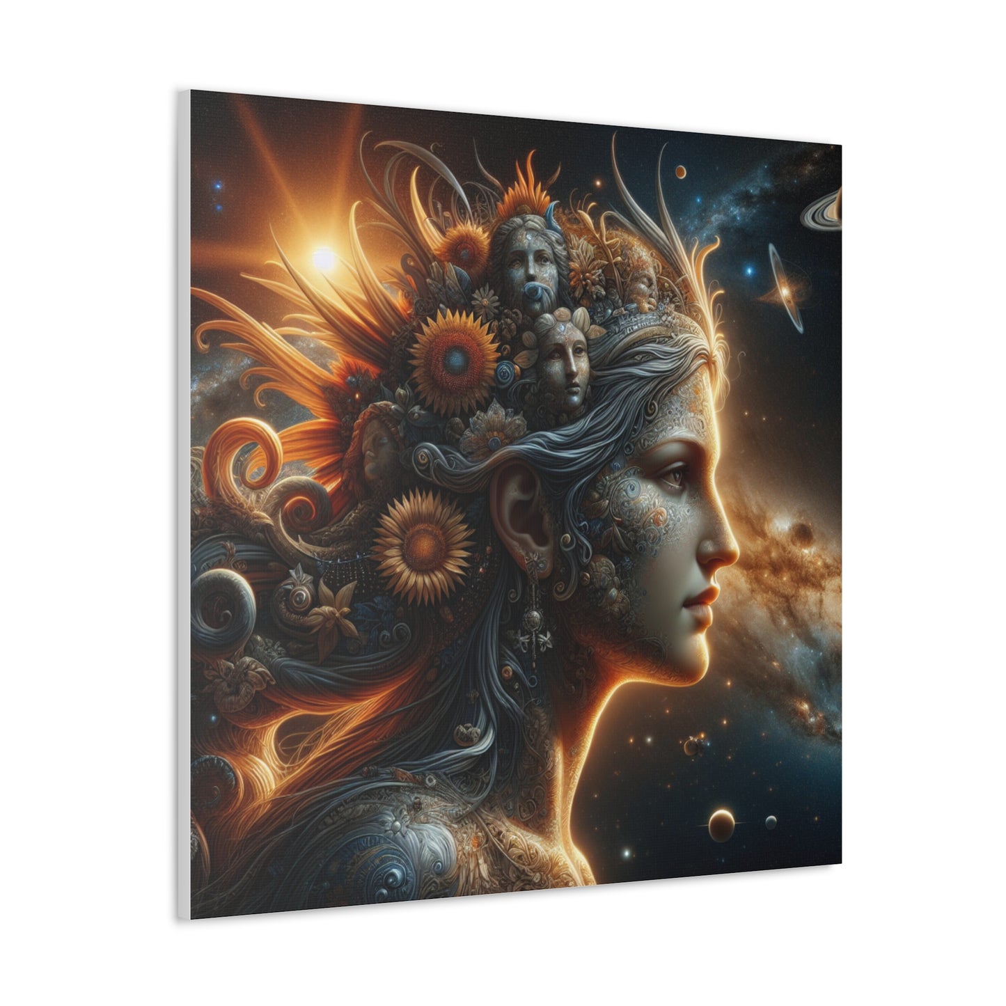 Gaia Mother Earth Canvas Wall Art