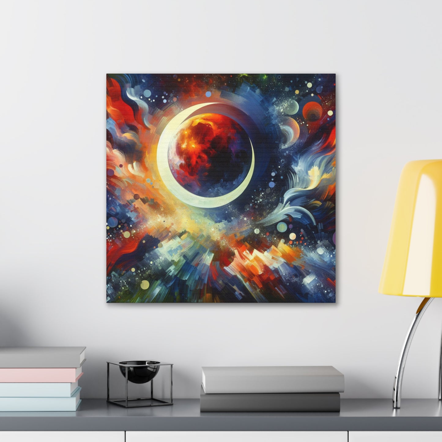 Lunar Eclipse Canvas Wall Art