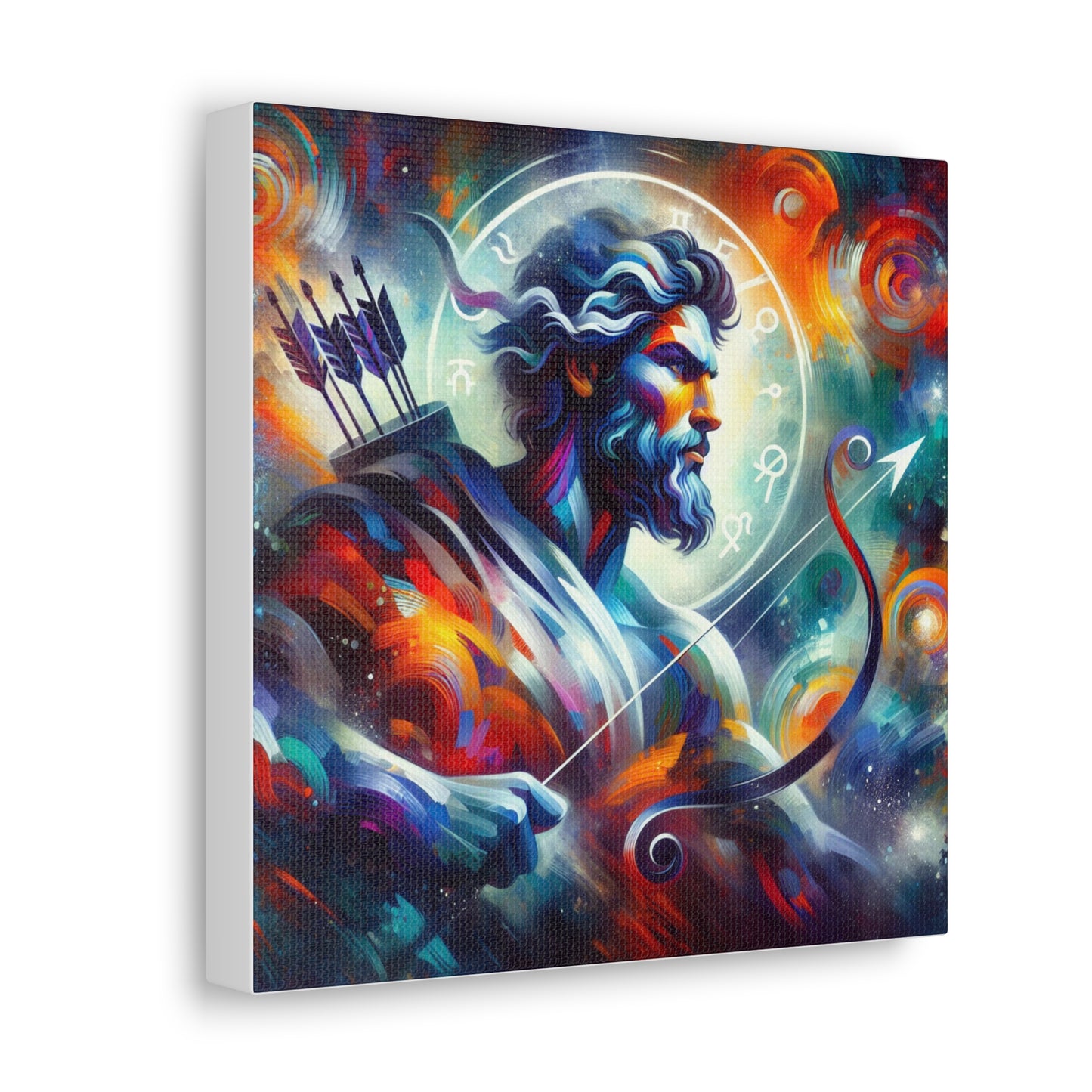 Sagittarius Man Astrological Sign Canvas Wall Art