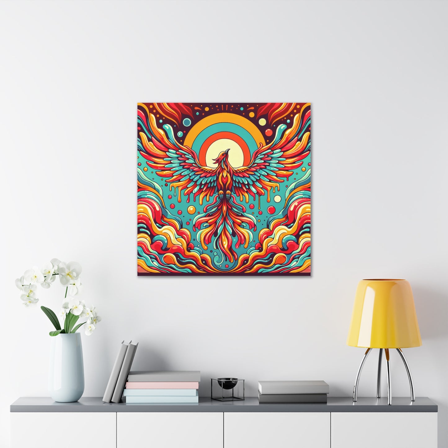 Phoenix Rising Canvas Wall Art