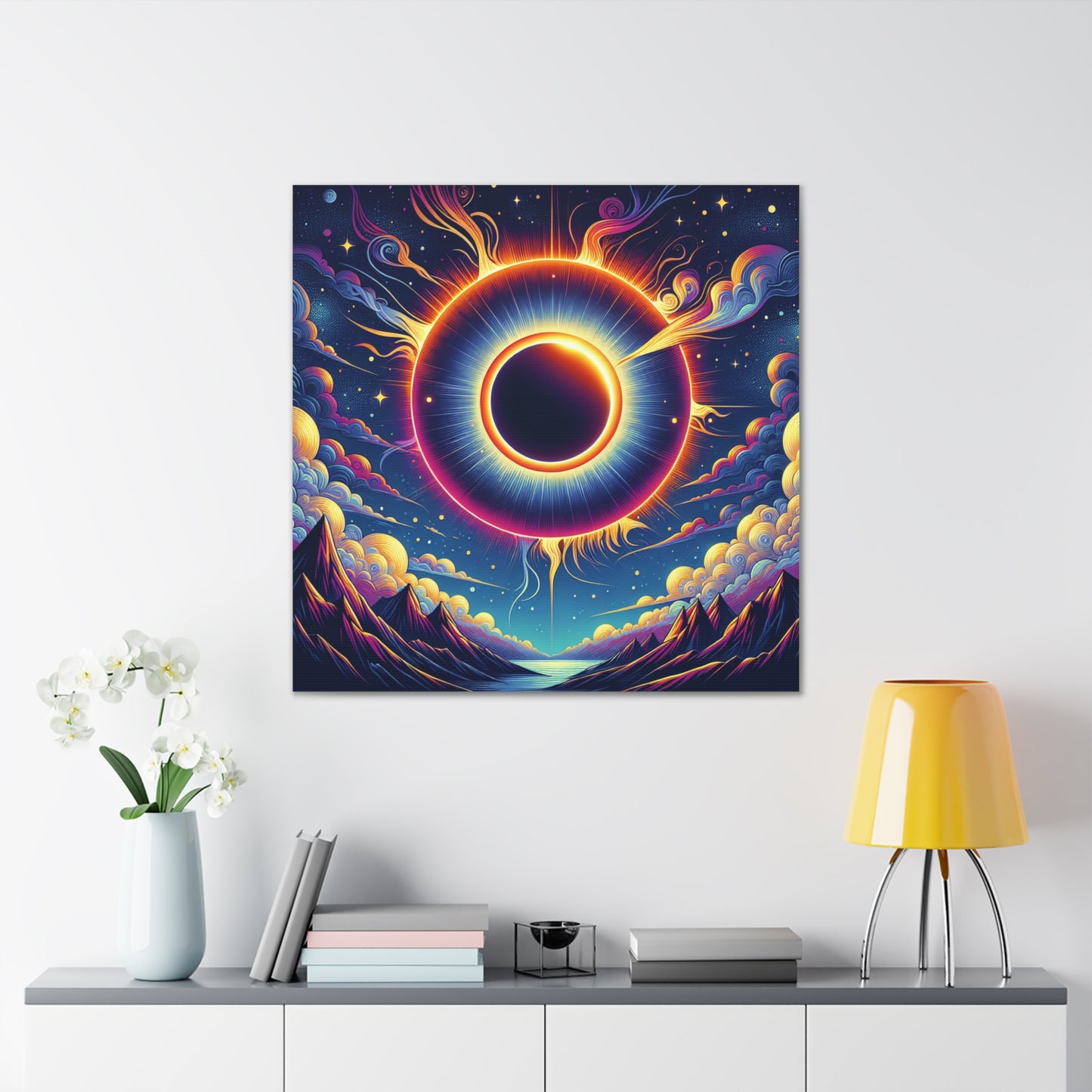 Solar Eclipse Canvas Wall Art