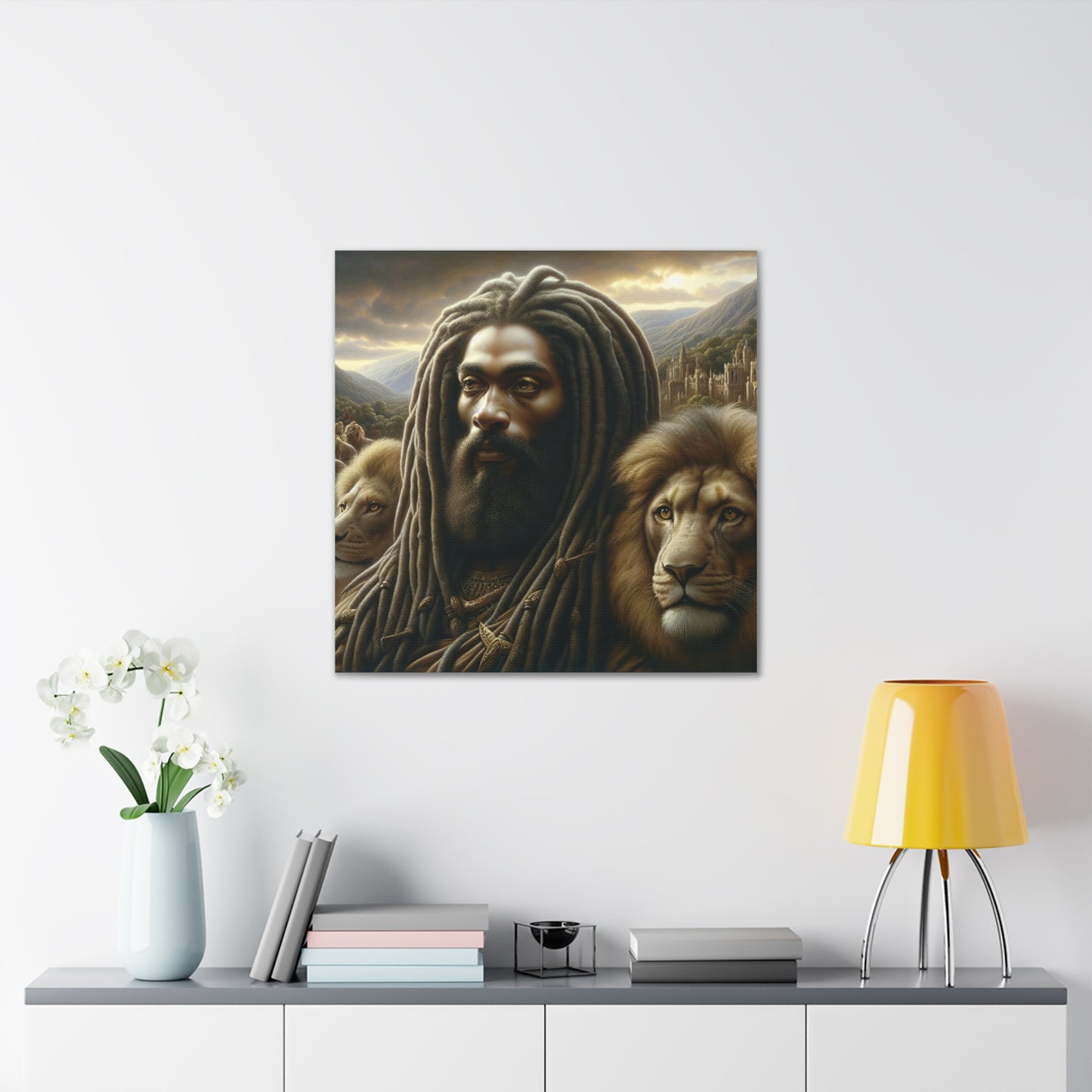 Jah Rastafari Canvas Wall Art