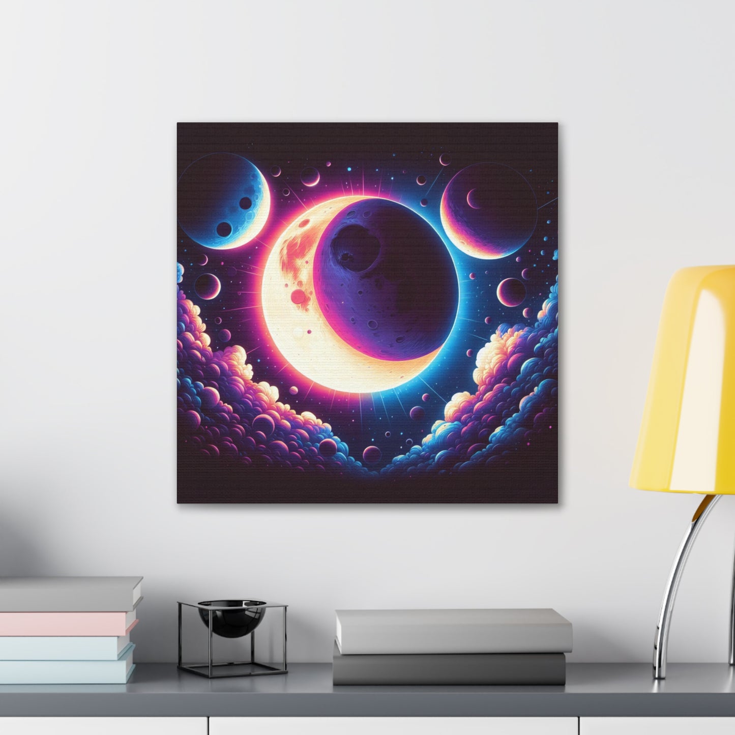 Lunar Eclipse Canvas Wall Art