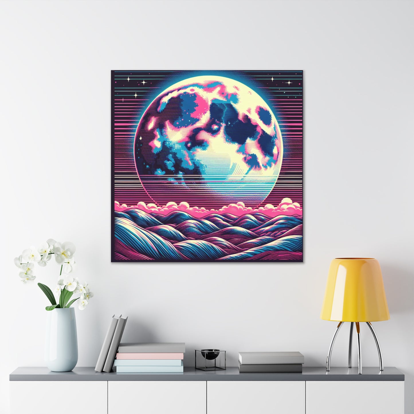 Full Moon Canvas Wall Art