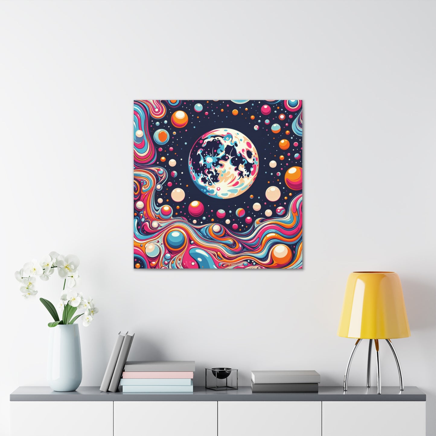 Full Moon Canvas Wall Art