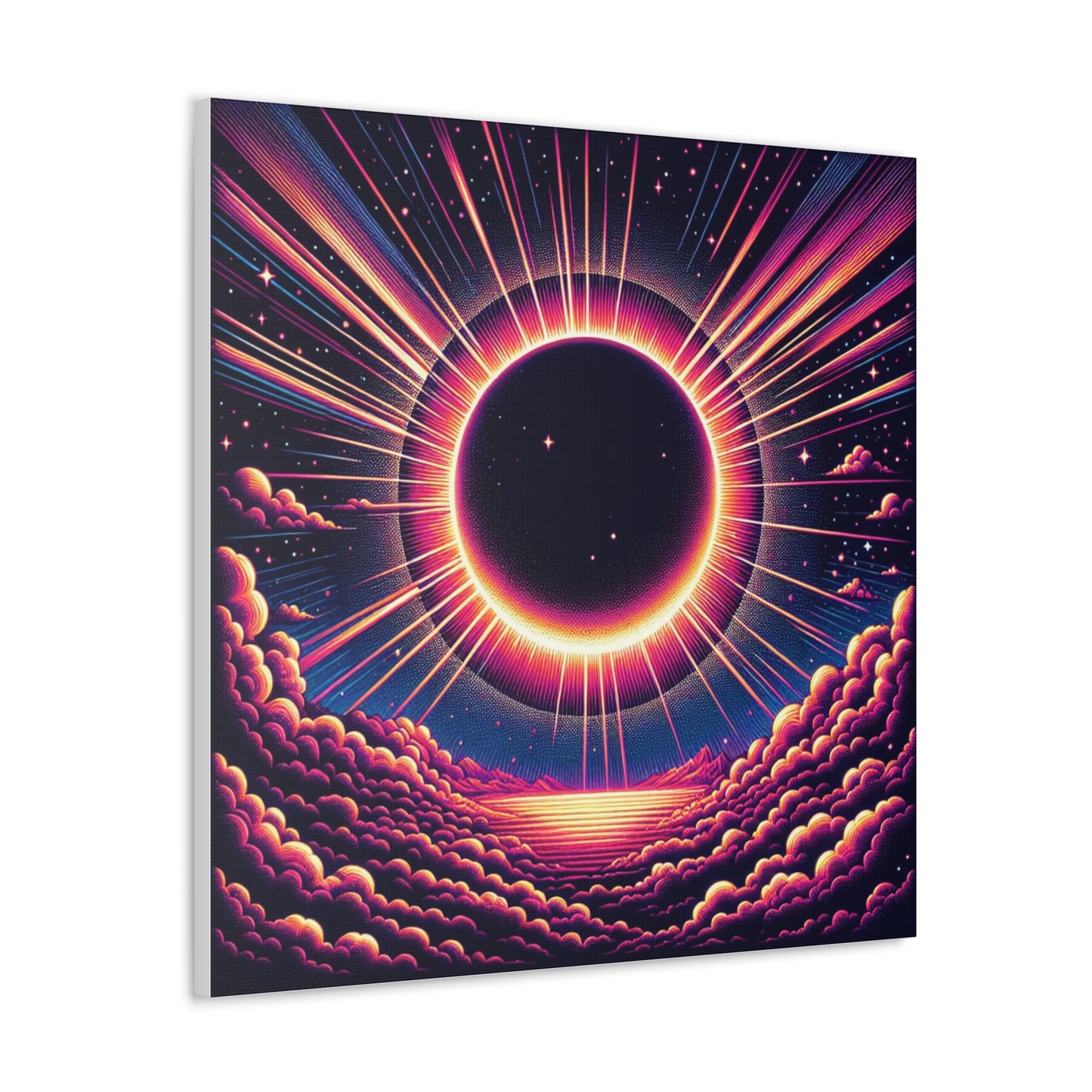 Solar Eclipse Canvas Wall Art