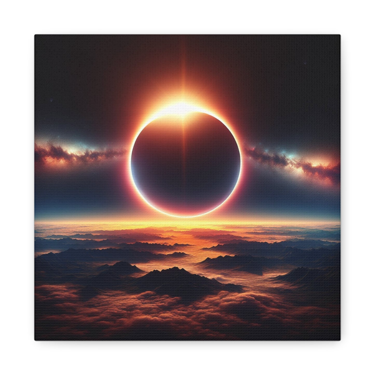 Solar Eclipse Canvas Wall Art