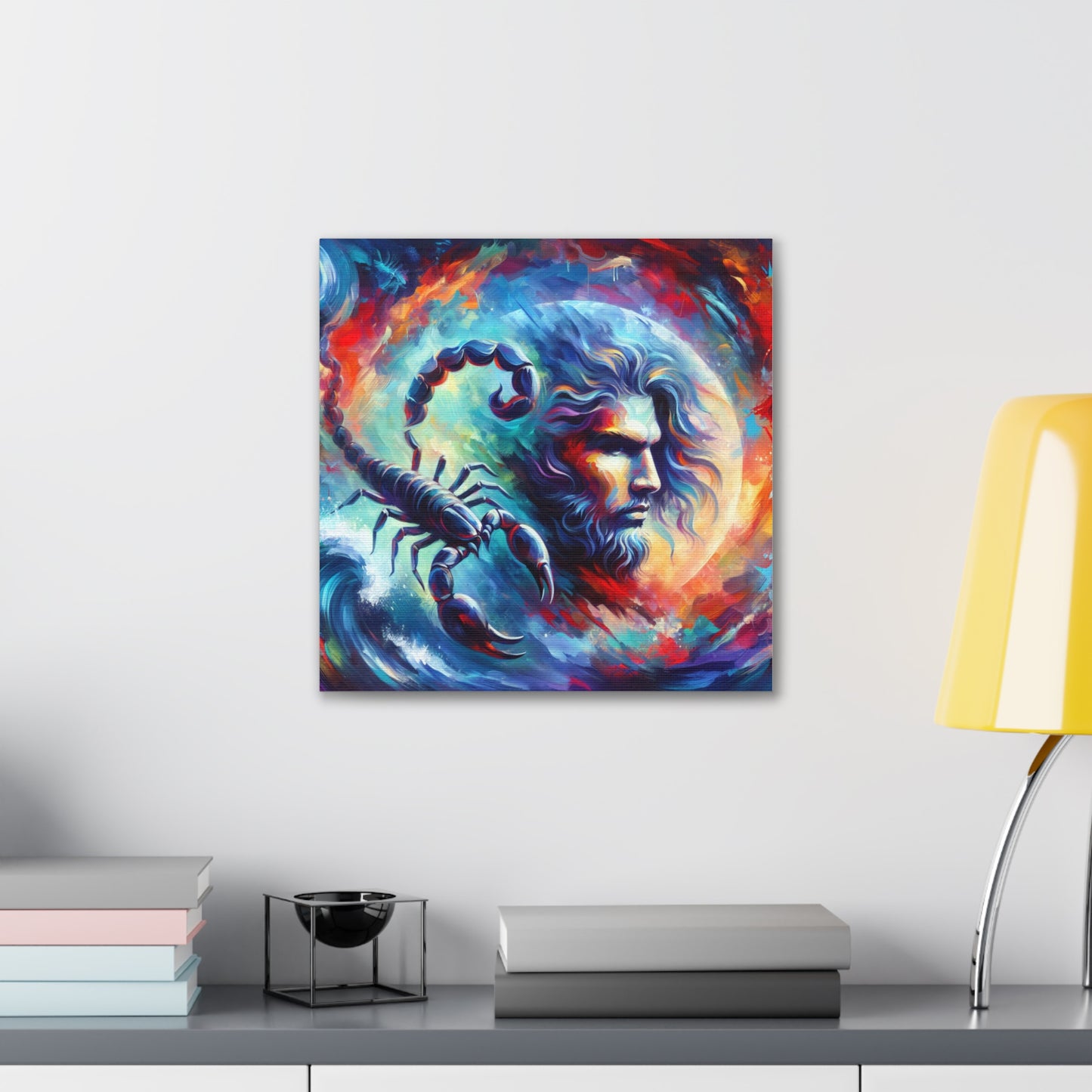 Scorpio Man Astrological Sign Canvas Wall Art