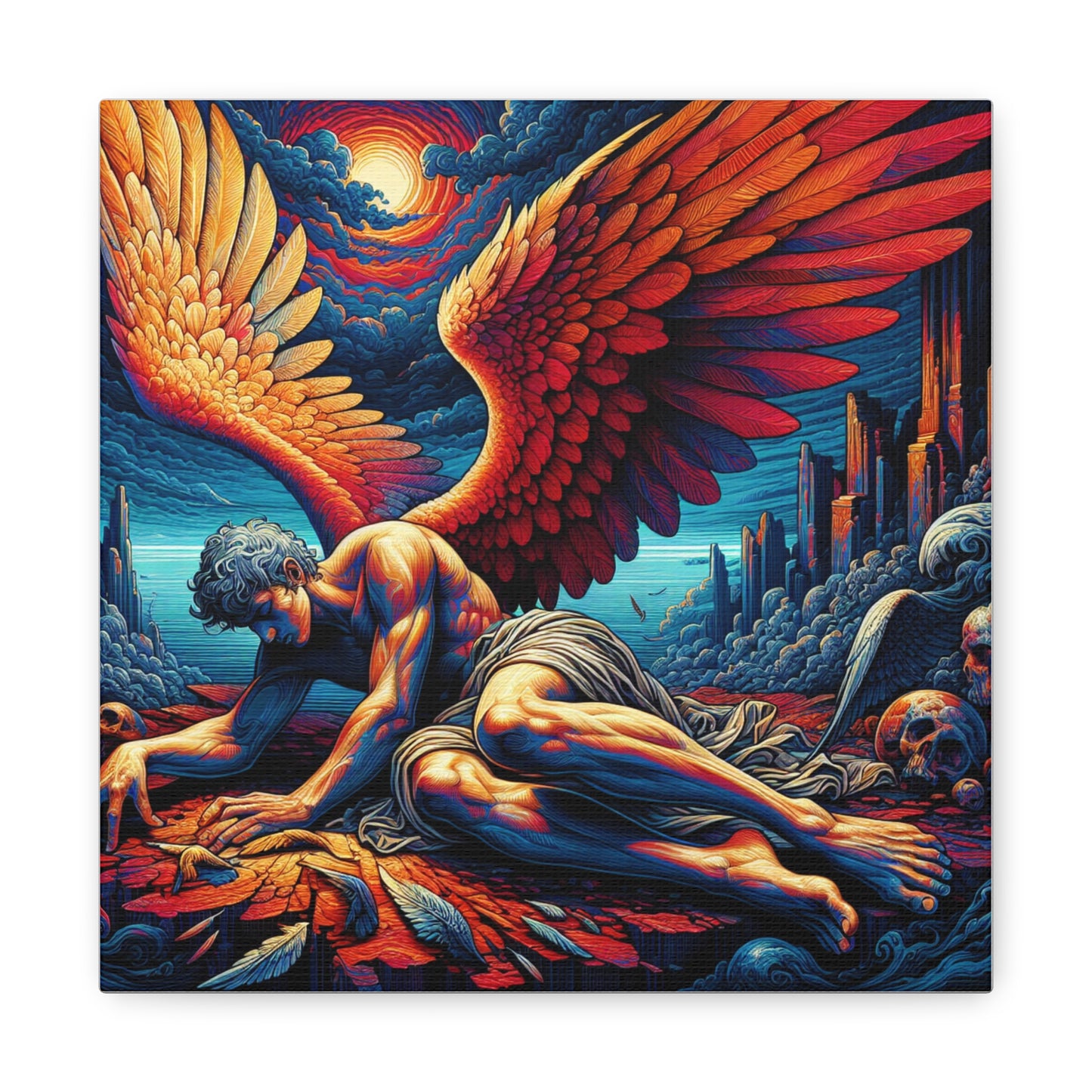 Fallen Angel Canvas Wall Art