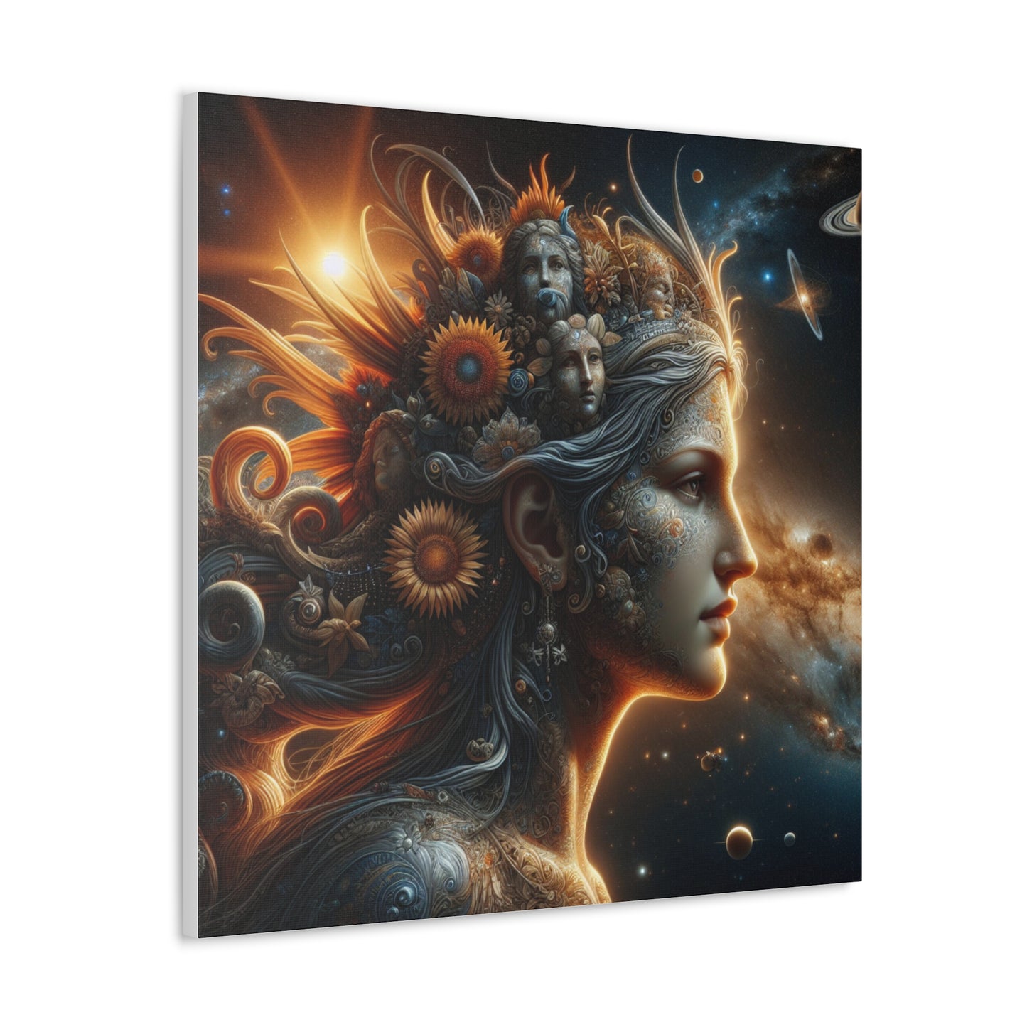 Gaia Mother Earth Canvas Wall Art