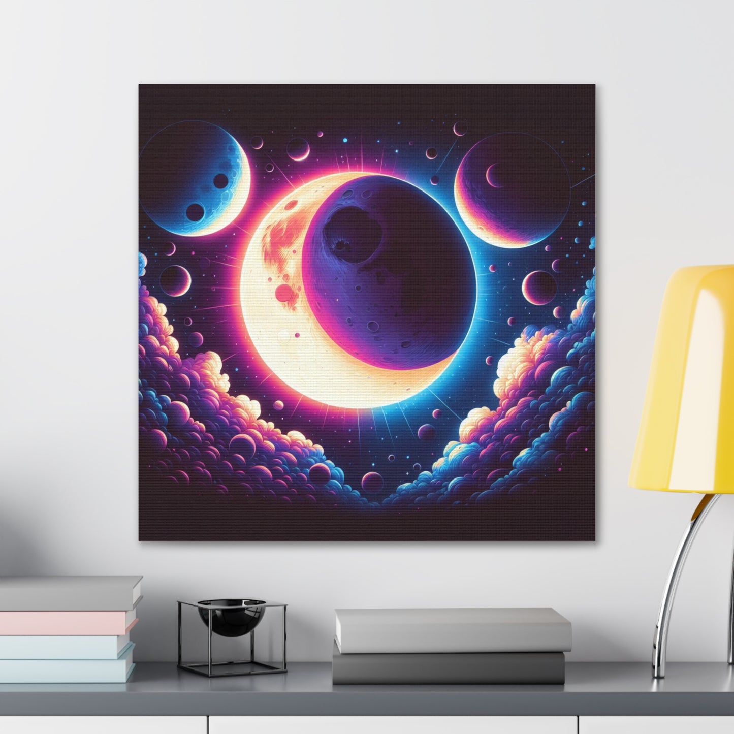 Lunar Eclipse Canvas Wall Art