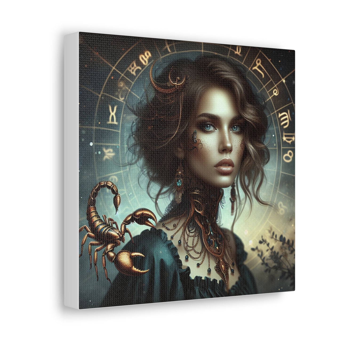 Scorpio Woman Astrological Sign Canvas Wall Art