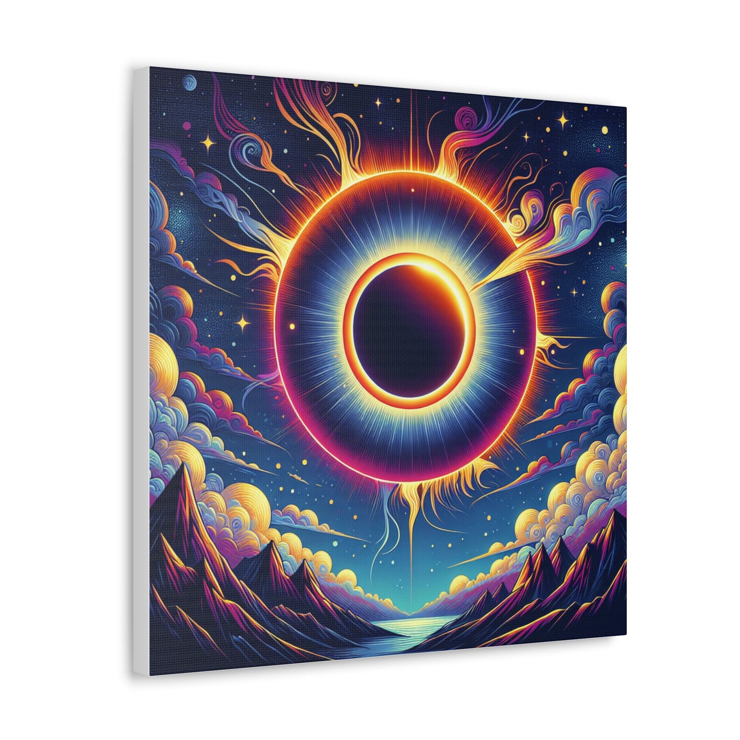 Solar Eclipse Canvas Wall Art