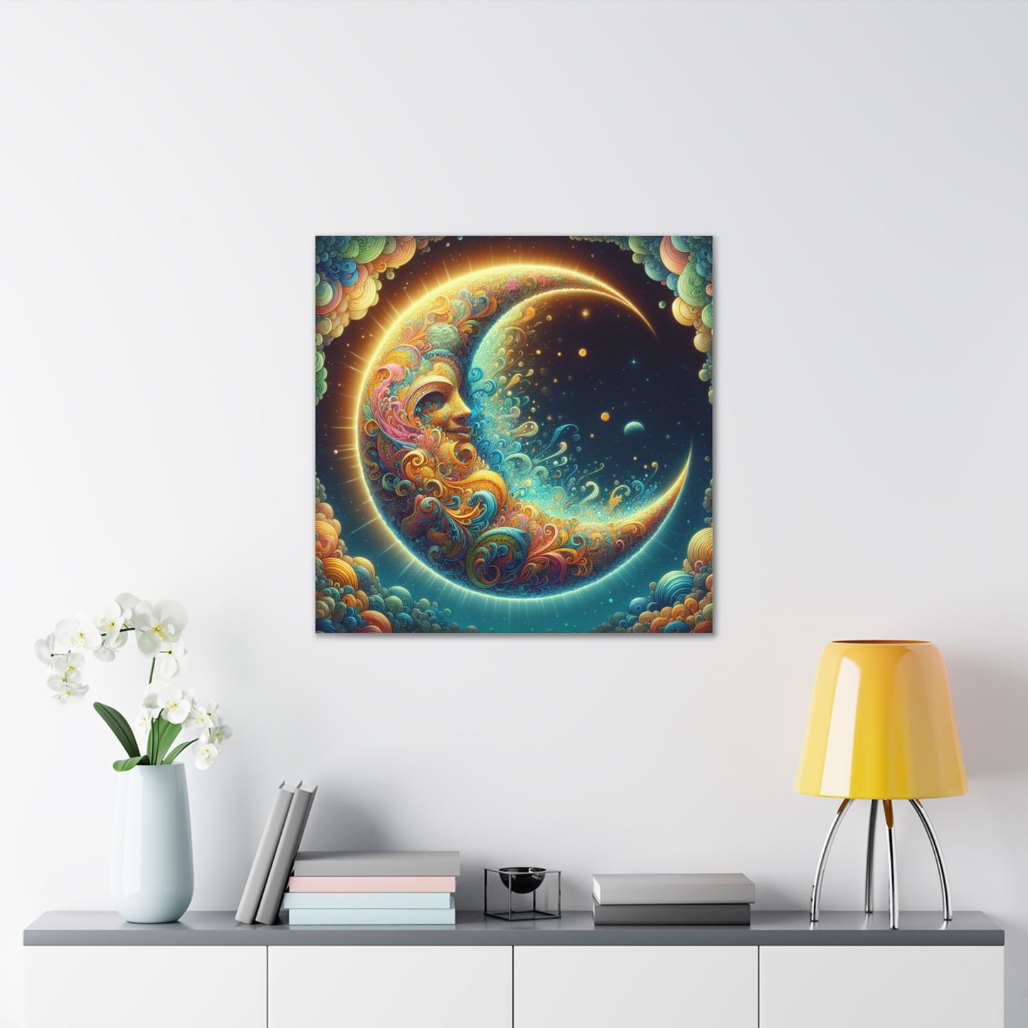 Half Moon Canvas Wall Art