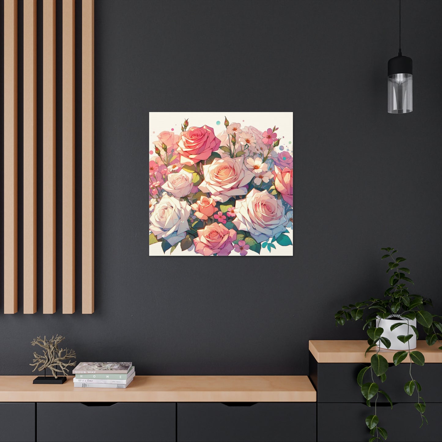 Roses Canvas Wall Art