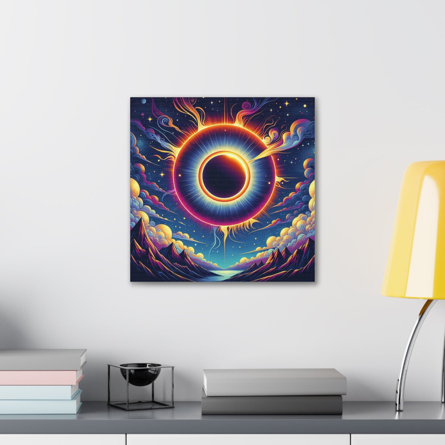 Solar Eclipse Canvas Wall Art