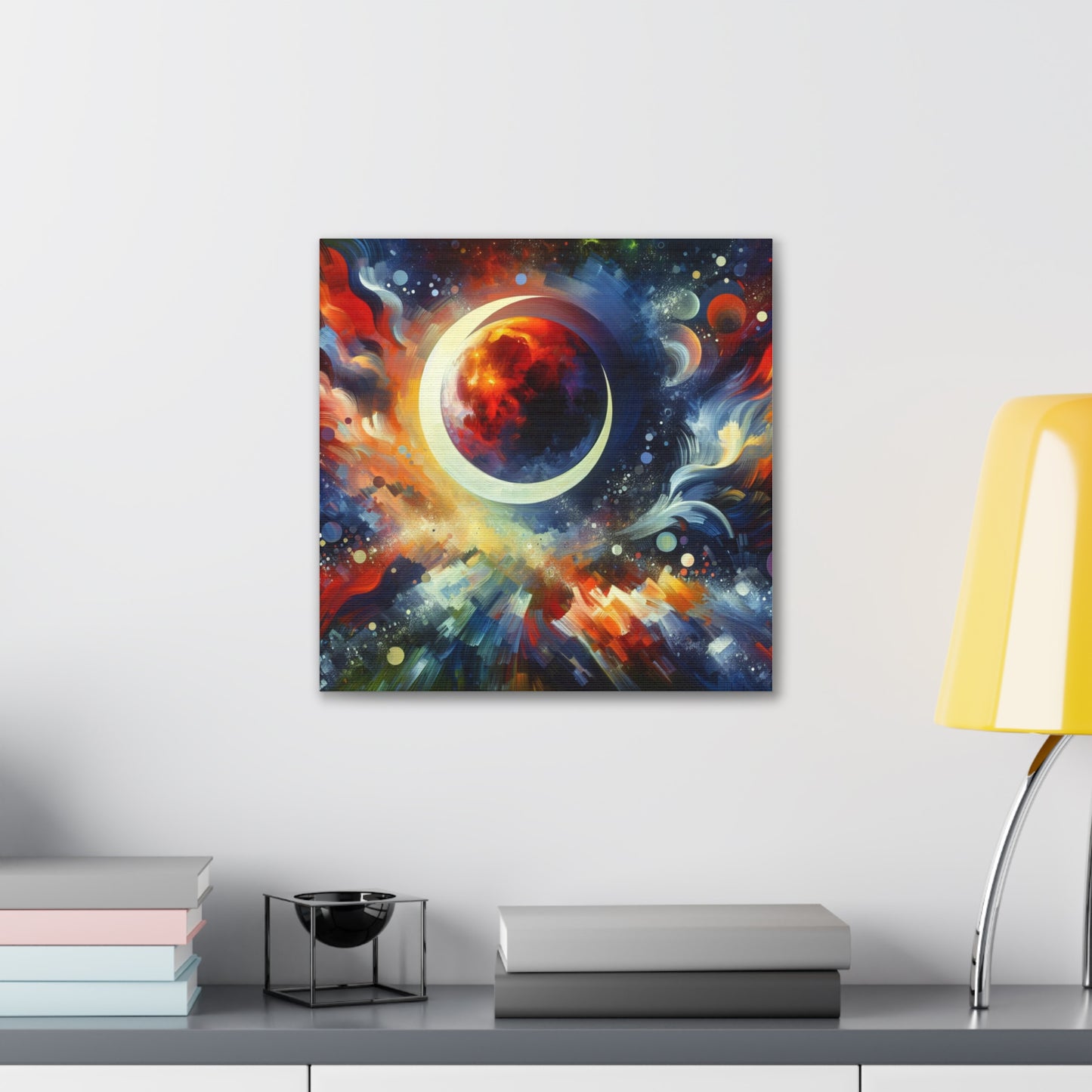 Lunar Eclipse Canvas Wall Art